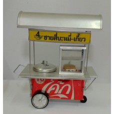 MD21002 Noodle wheeled shop –a model from recycled coke can.